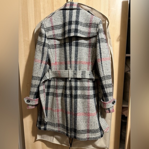 Burberry wool check coat - Picture 3 of 7